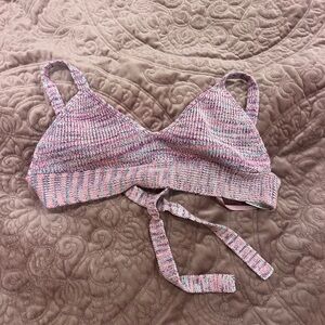 Women’s Knit Bralette in Pink Multi